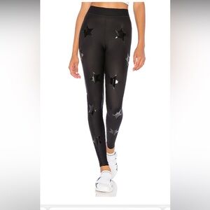 Lux Knockout Star-Print Ankle Leggings